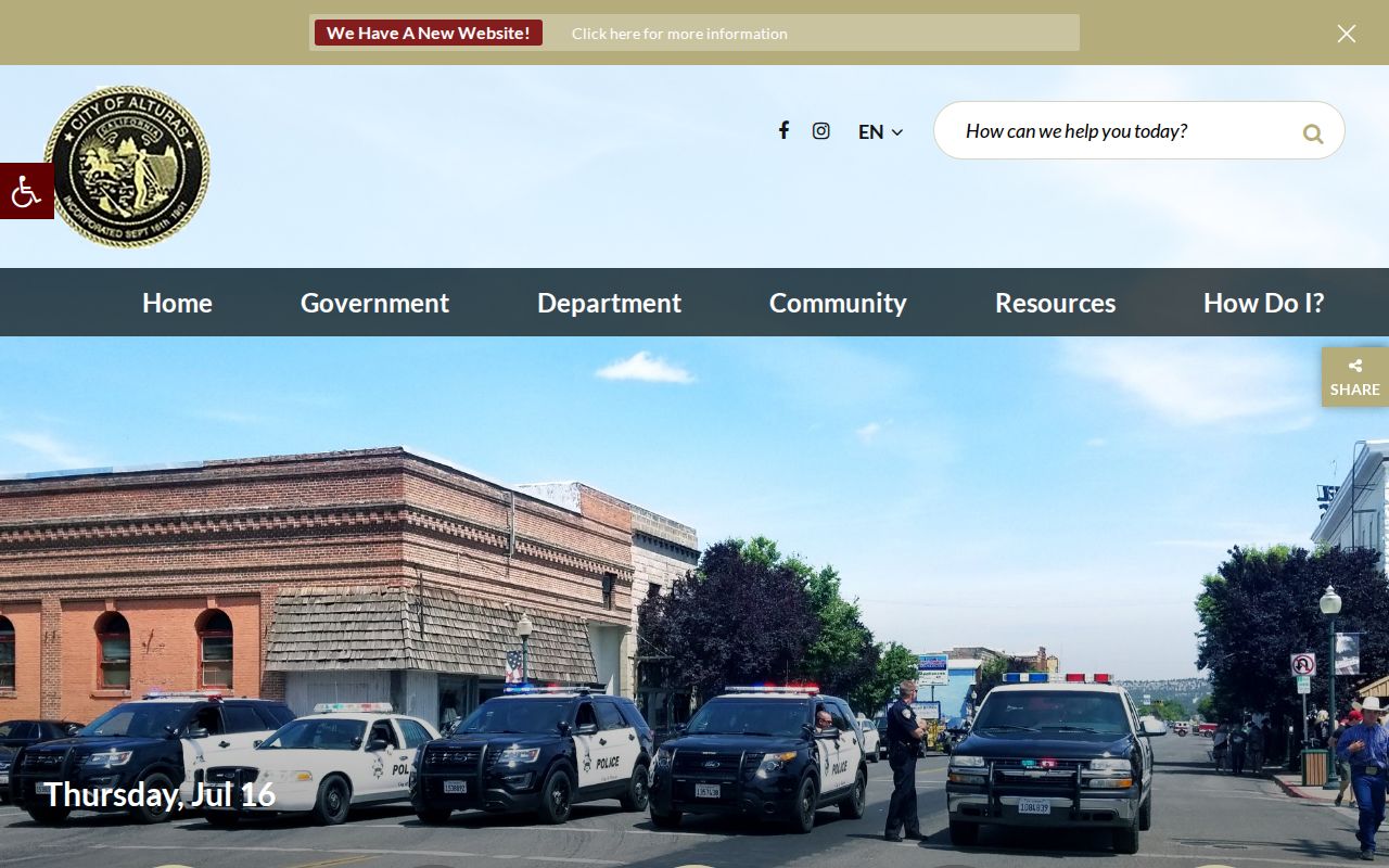 City of Alturas official website and City Hall information
